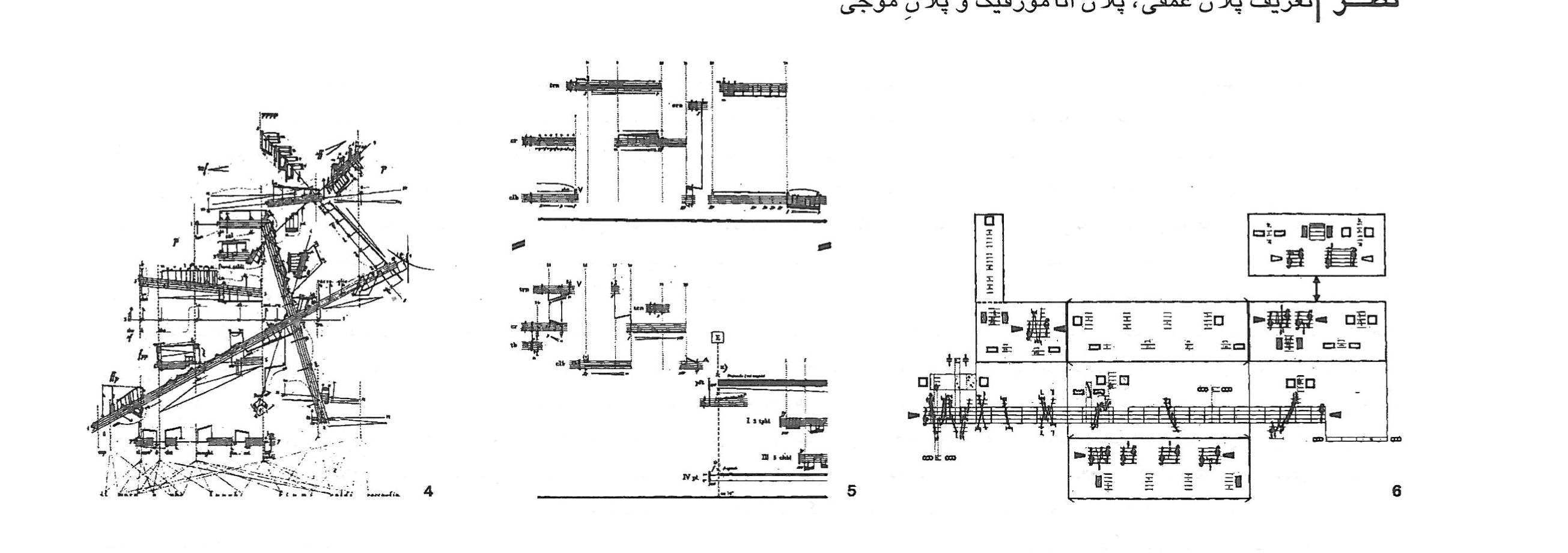Three experimental musical scores: Bussotti's Siciliano, Stravinsky's Segmenti, and Stockhausen's Zyklus