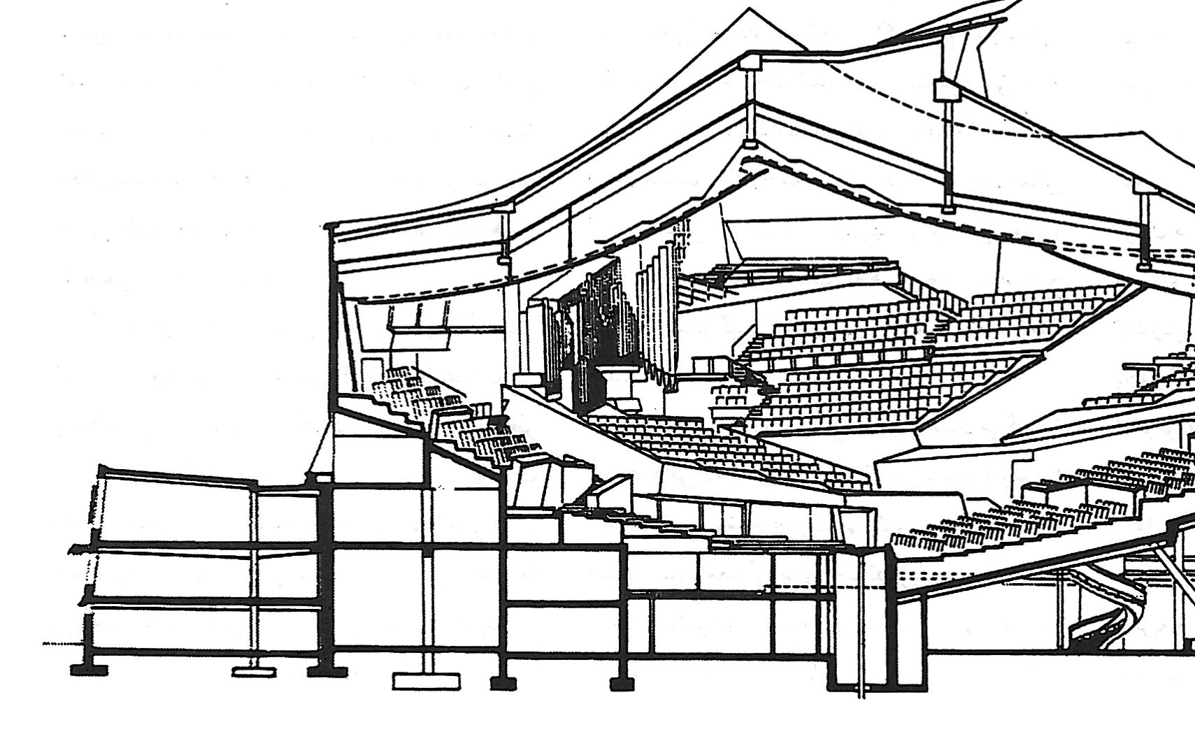 Hans Scharoun Berlin Philharmonie section