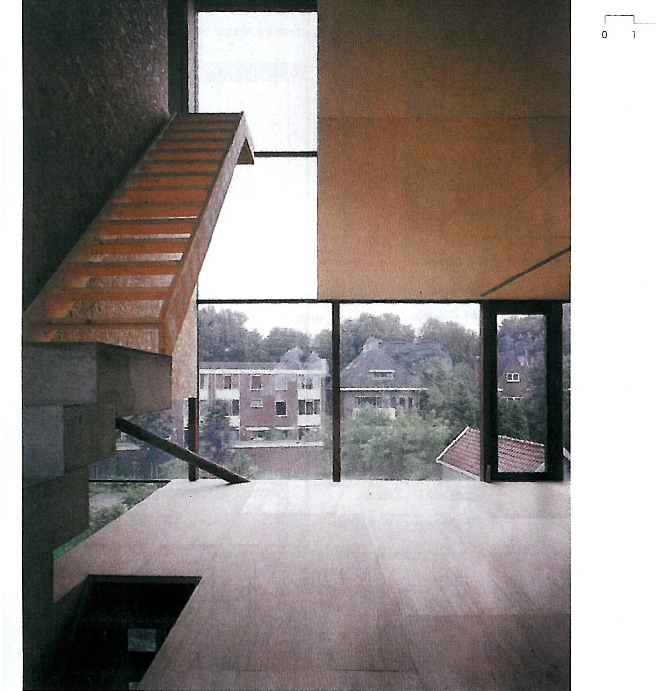 House 1 space from living room to level 3