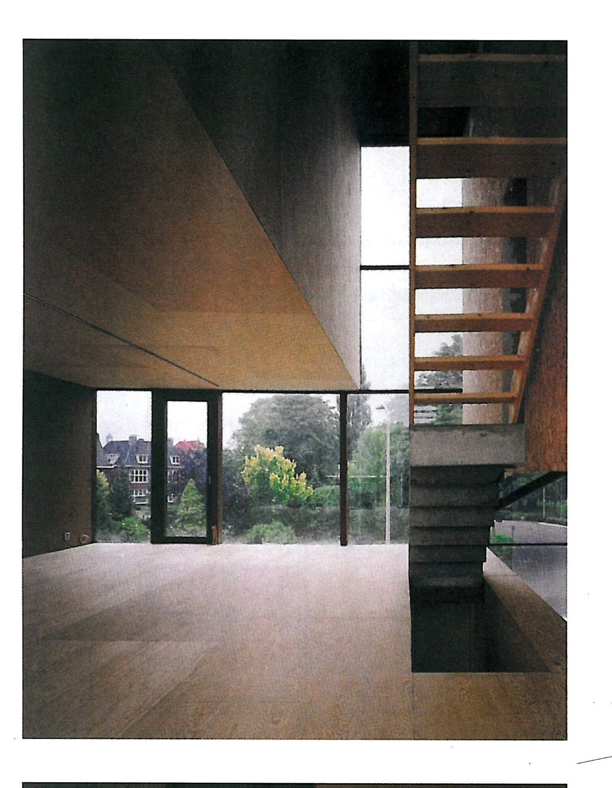 House 1 interior staircase through three-level void