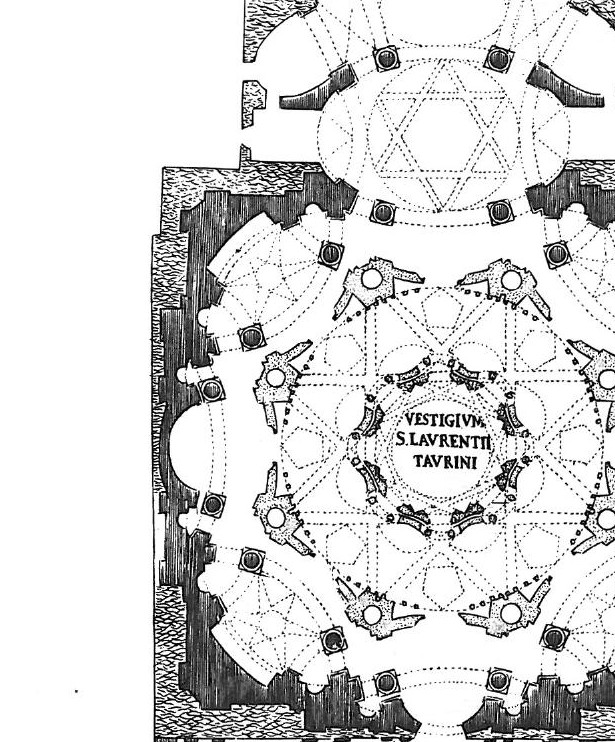 Plan of the San Lorenzo dome, Turin (Guarini)