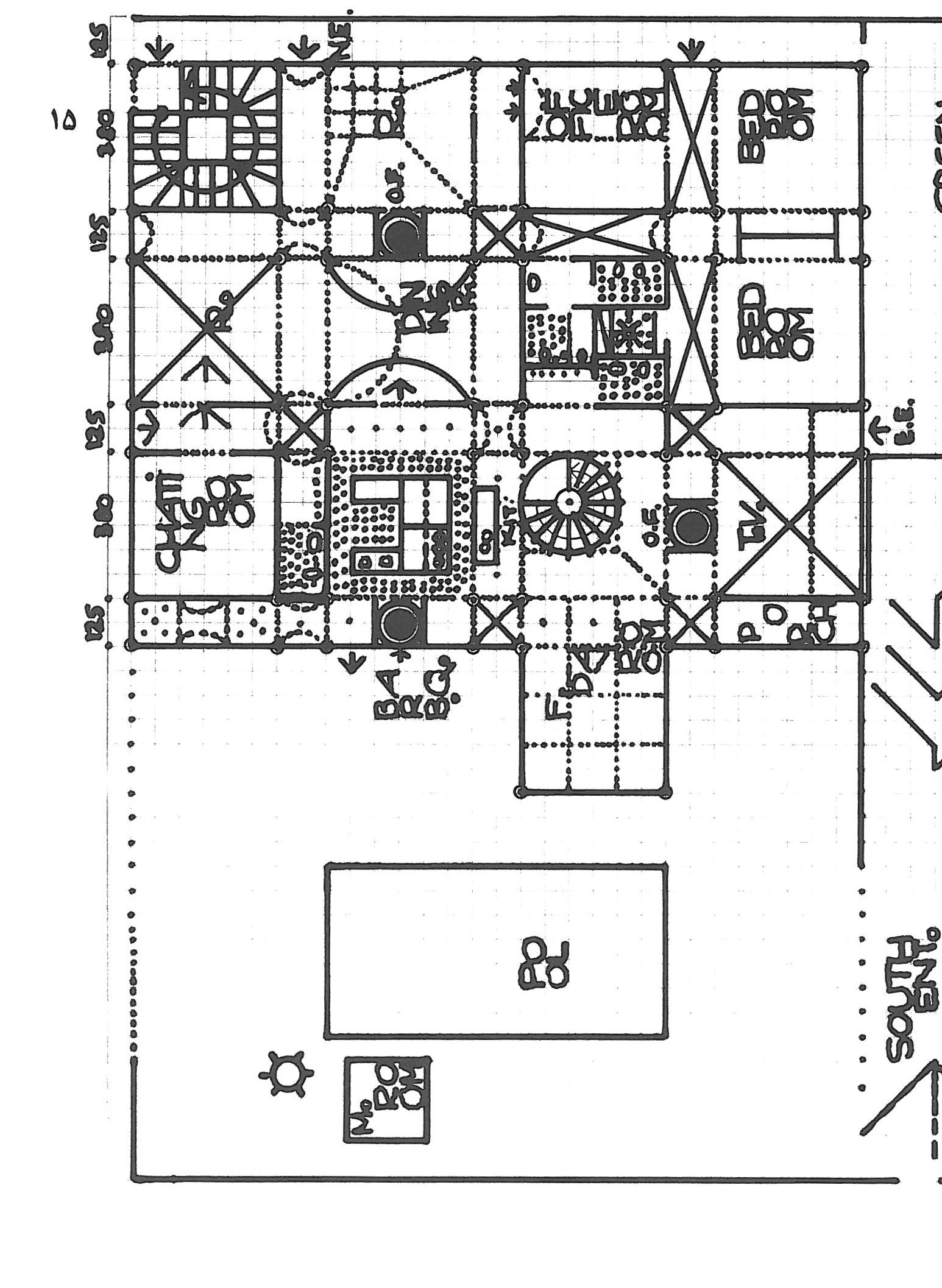 Residential building for the Lawyers Society, Tehran — ground floor plan