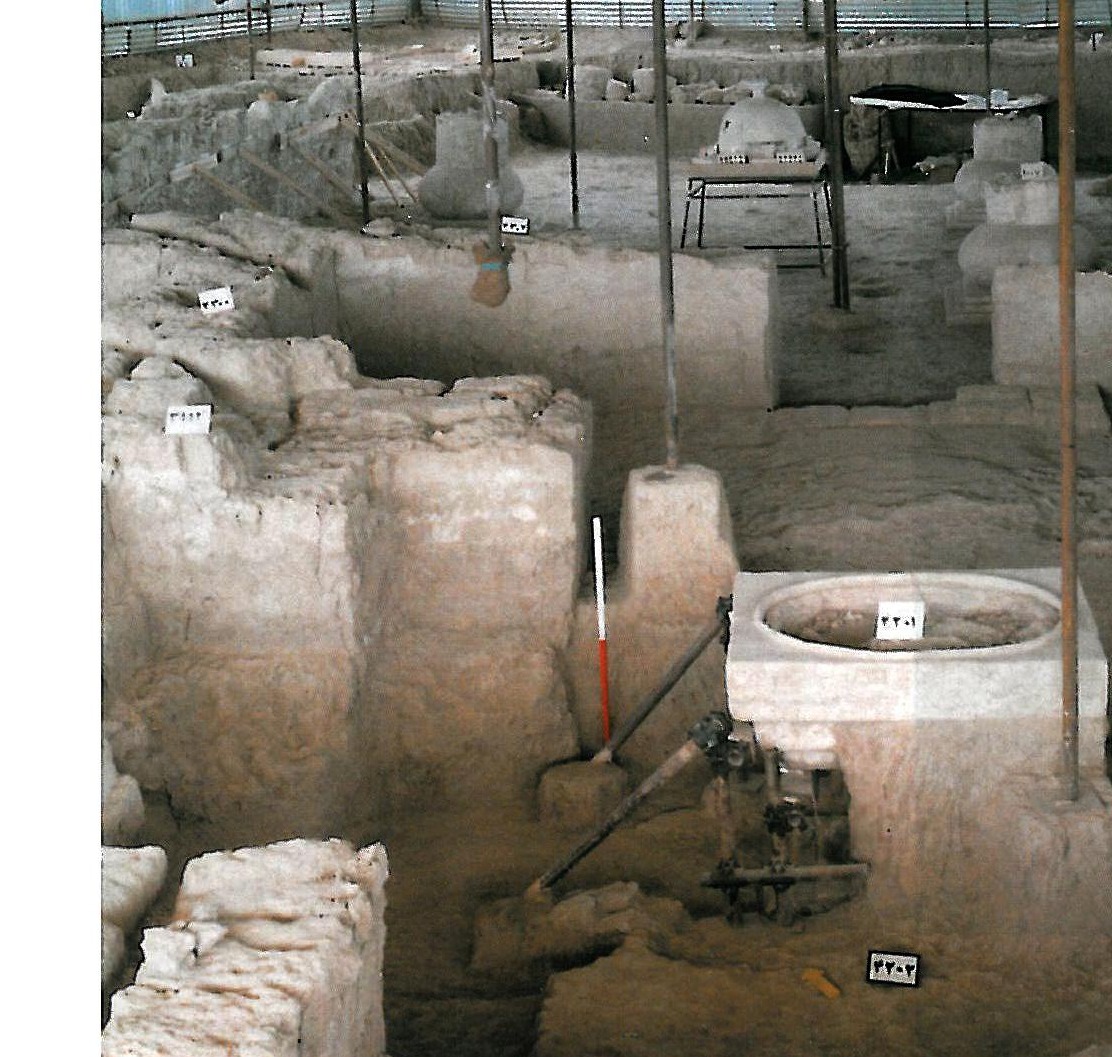 The fire temple with the plaster fireplace
