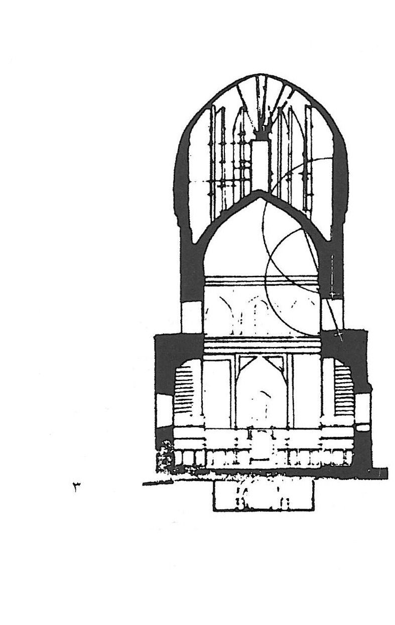 Gur-e Amir, Samarkand, dome section (Timurid)