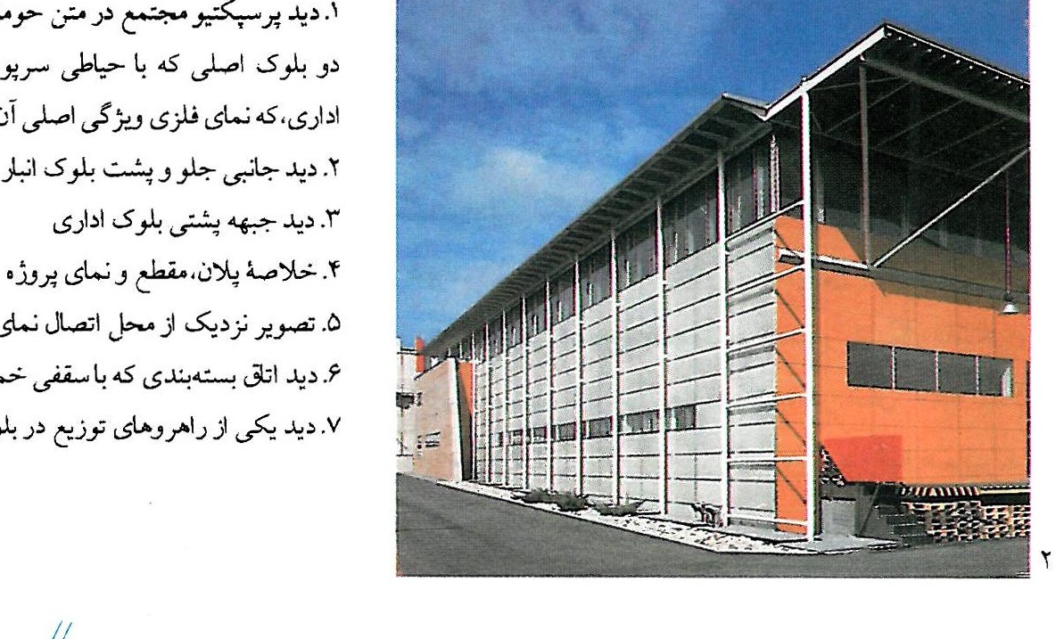 Central Offices and Warehouse of a Pharmaceutical Company, Maribor — front and rear of the warehouse block and loading dock