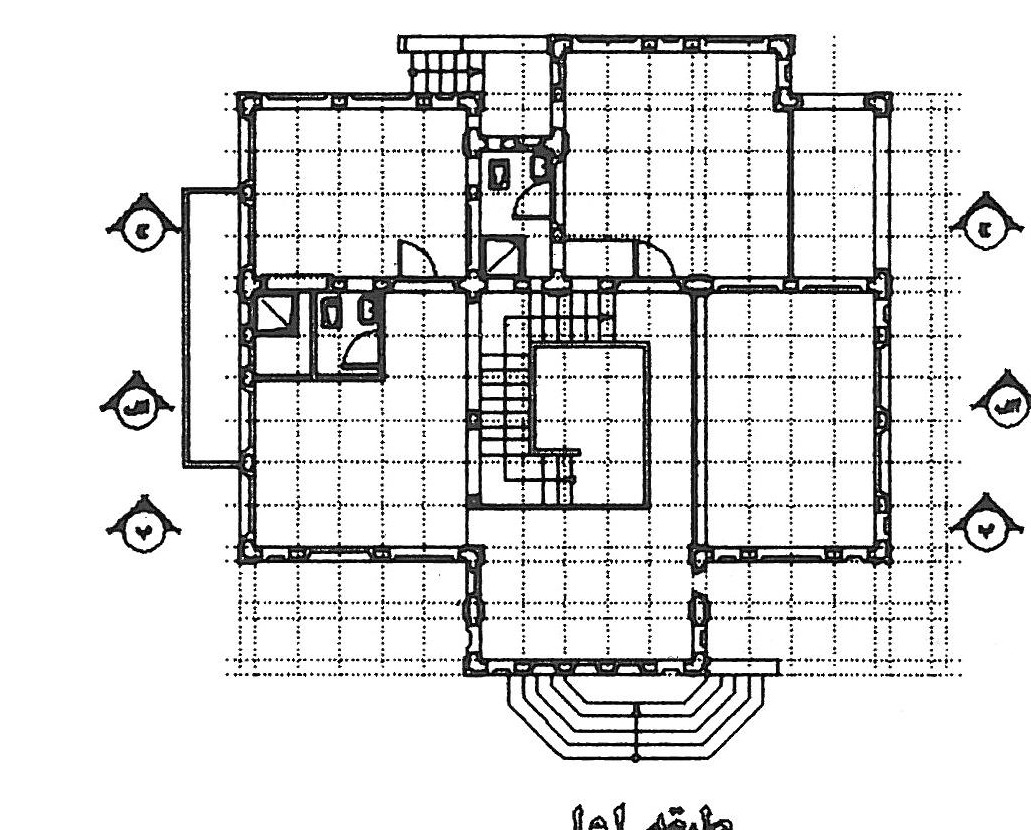 Sample villa built with the MK Beton precast system, northern Iran — first floor plan