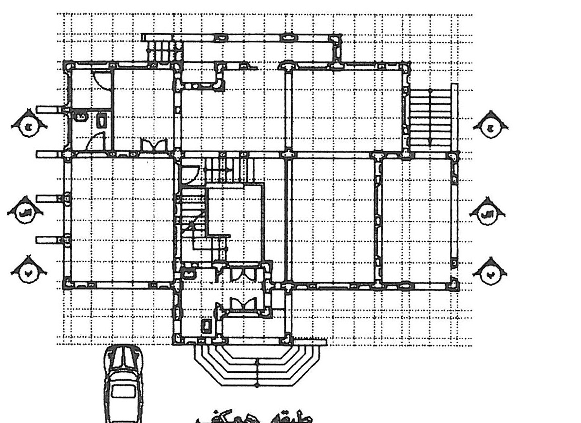 Sample villa built with the MK Beton precast system, northern Iran — ground floor plan