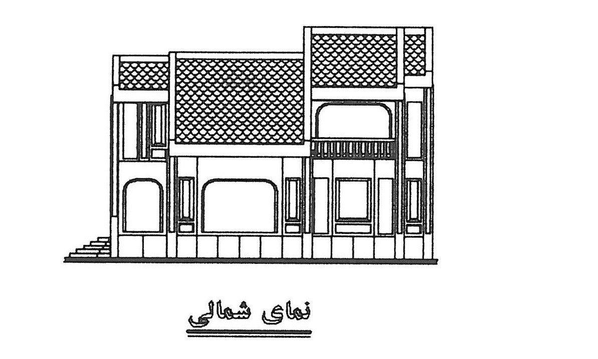 Sample villa built with the MK Beton precast system, northern Iran — north elevation