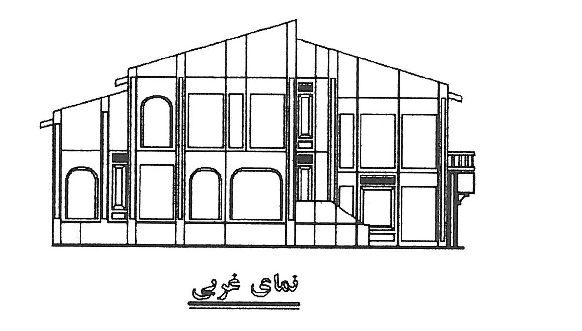 Sample villa built with the MK Beton precast system, northern Iran — west elevation