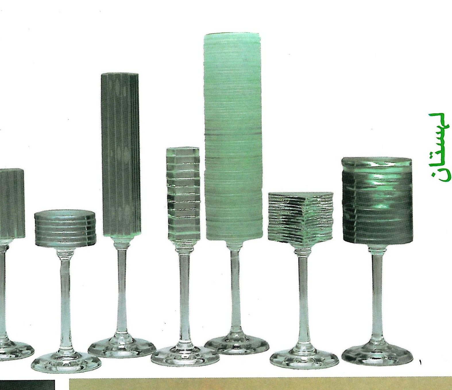 Katarzyna Halas — 'Manhattan' series glasses, lead crystal