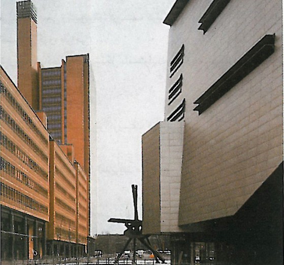 Side view of one of the Piano–Kohlbecker residential blocks