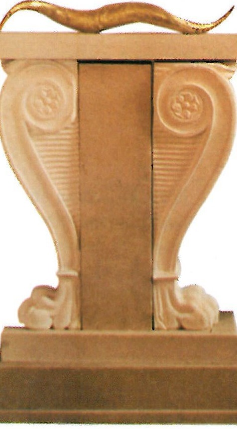 Table leg designed by F. Ave