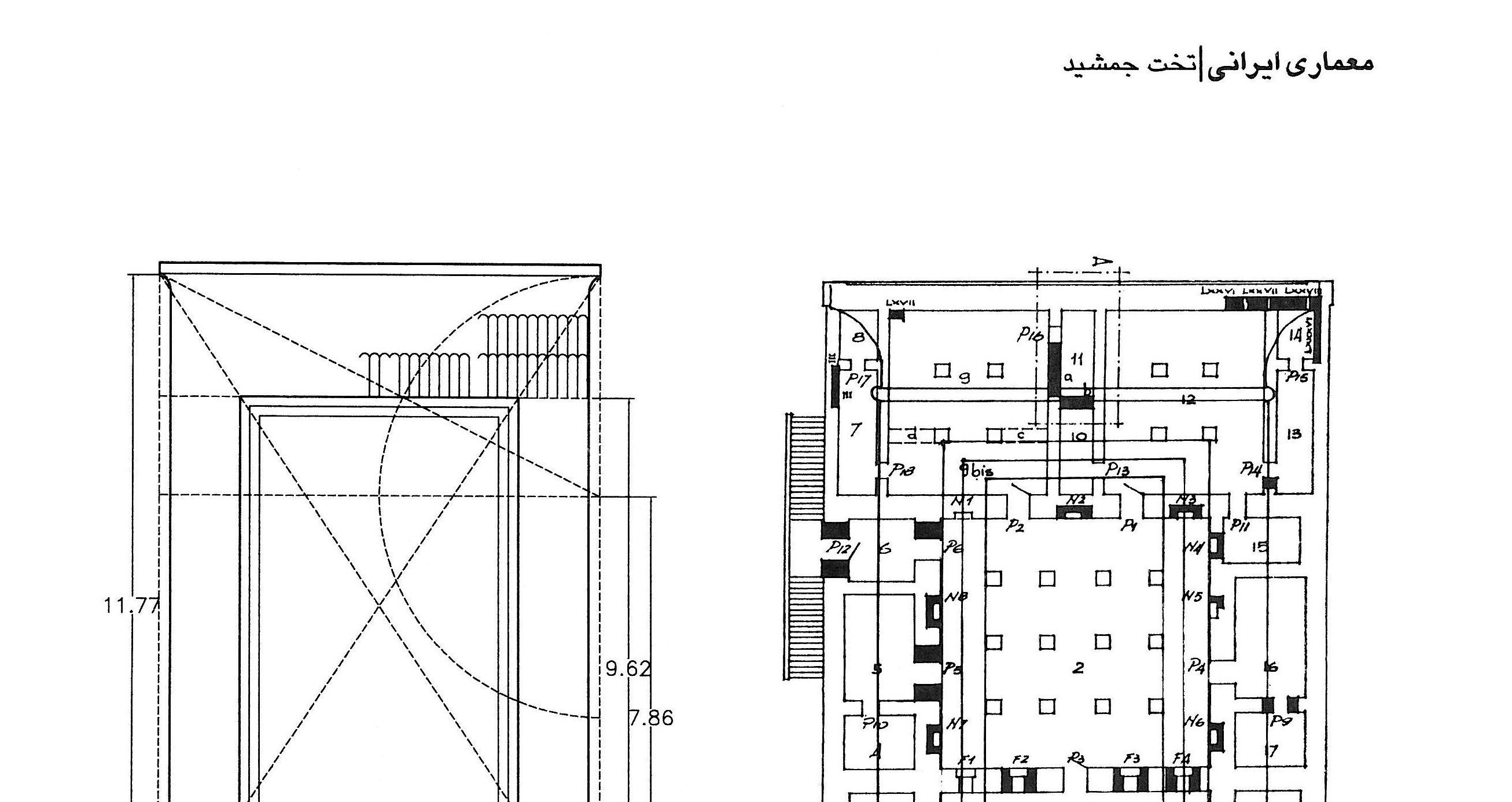 Geometric analysis of the Hall of Hundred Columns