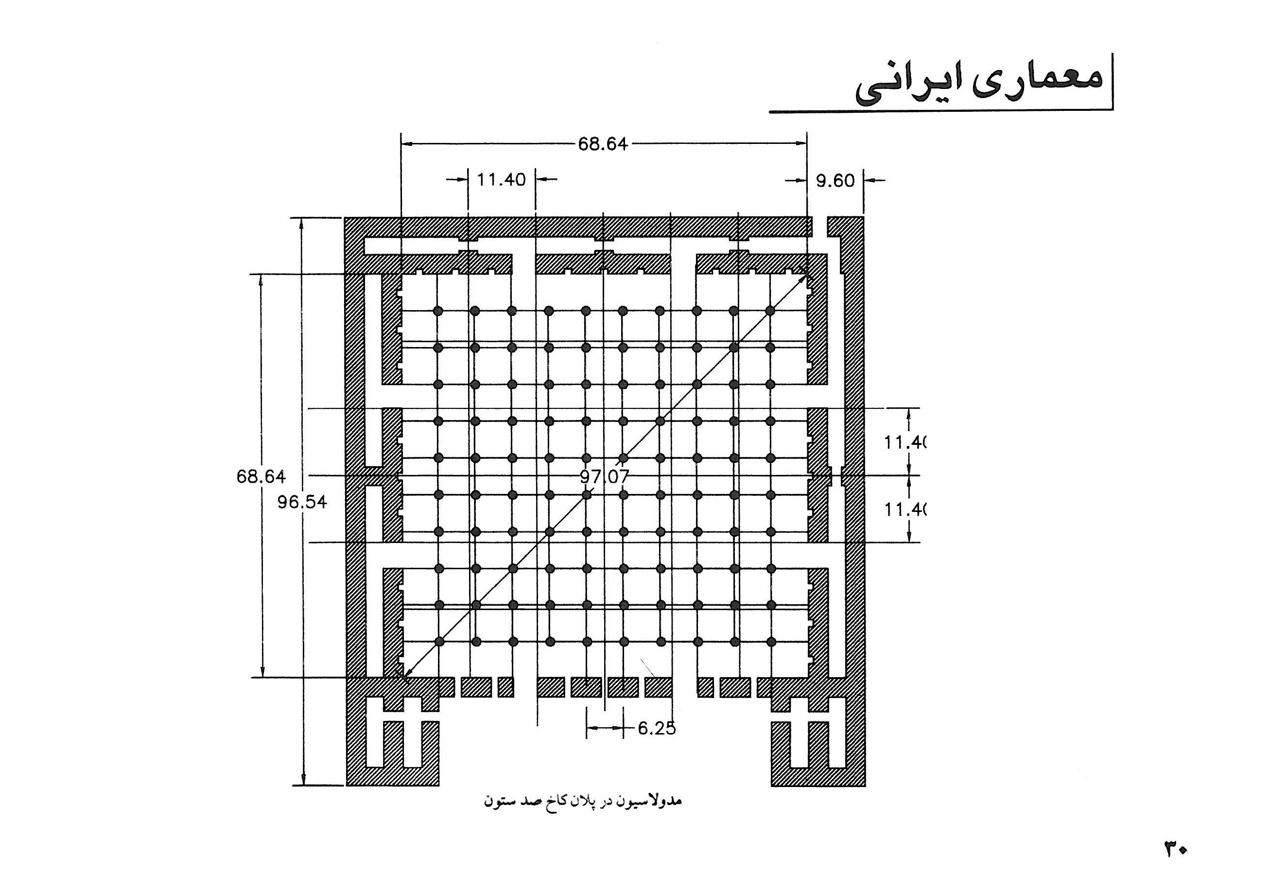تالار صد ستون تخت جمشید