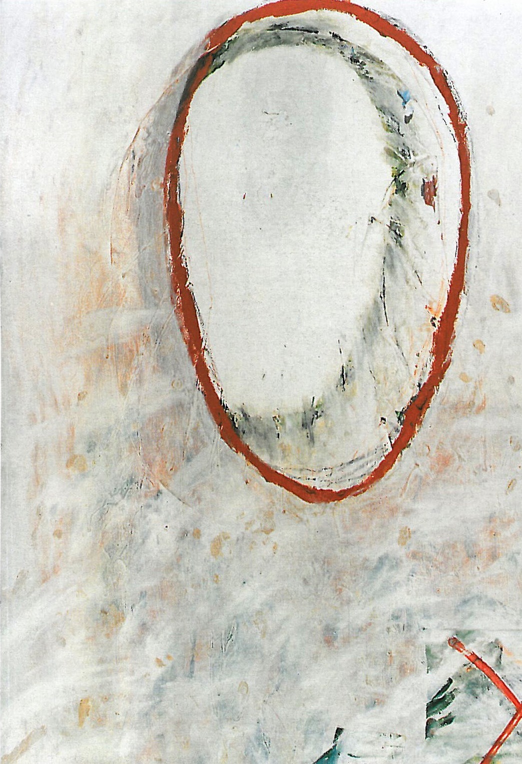 Shiva Lingam, 1369, collage and acrylic on canvas