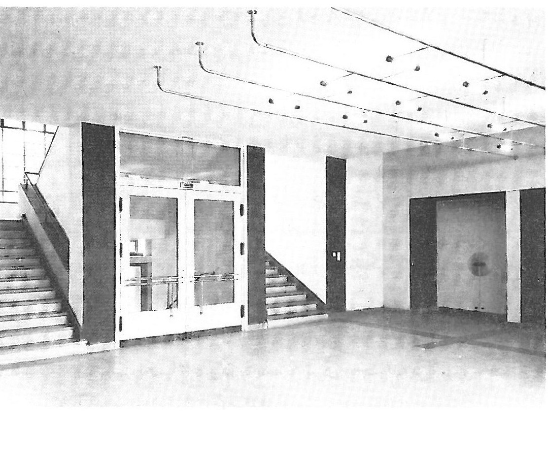 Entrance to the assembly hall in the Bauhaus building
