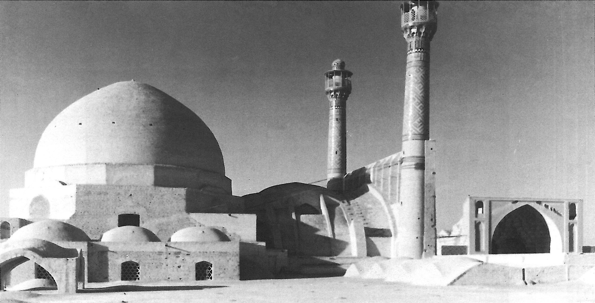 The Jameh Mosque of Esfahan with the Gonbade Khaki dome