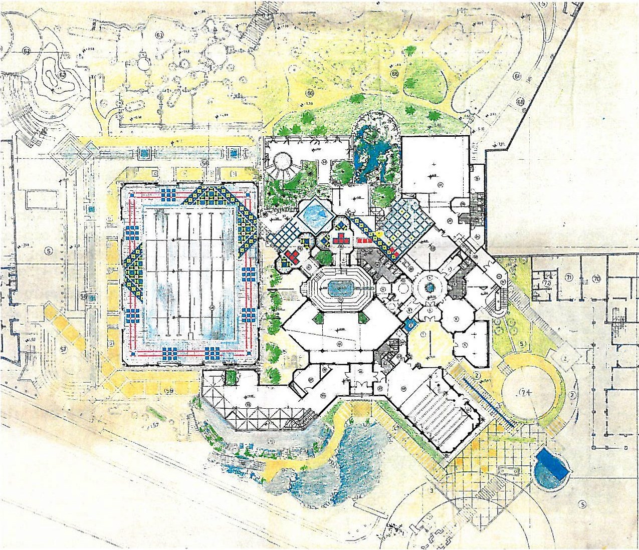 Vanak Sports & Recreational Center — site plan