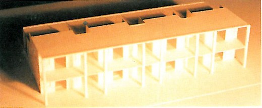 Streetscape elevation study of Chaharbagh Avenue in Esfahan — a horizontal sequence of orange-brick masonry facades with rhythmic openings