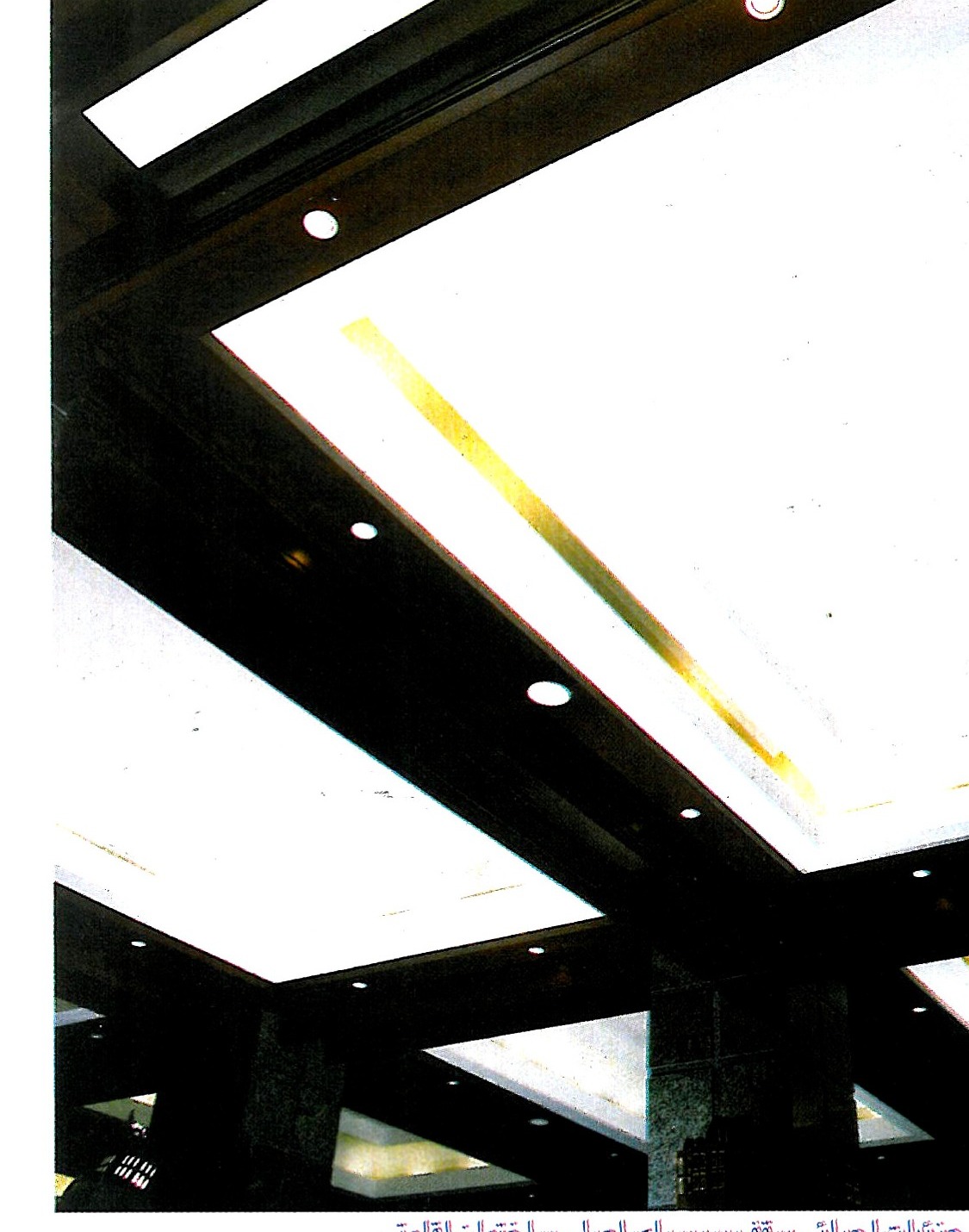 Ceiling of the main vestibule of the residential building.