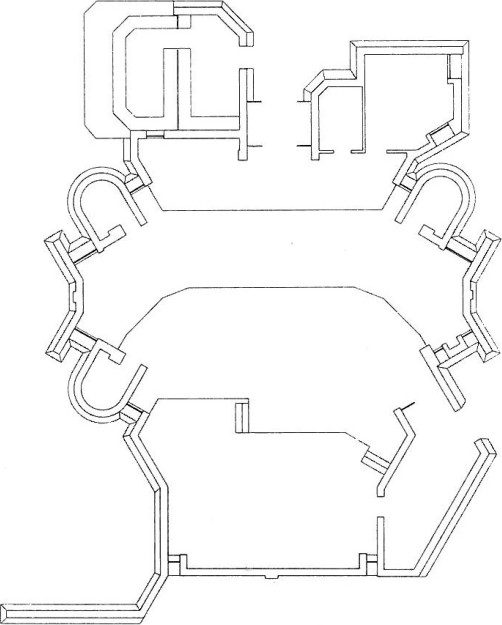 Floor plan of the library at Park Shafagh