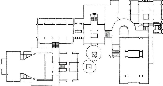 Floor plan of Niavaran Cultural Centre