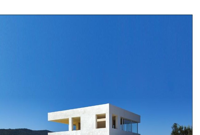 Side view of Cheshm Cheran Villa with multiple cubic volumes stepping back in elevation