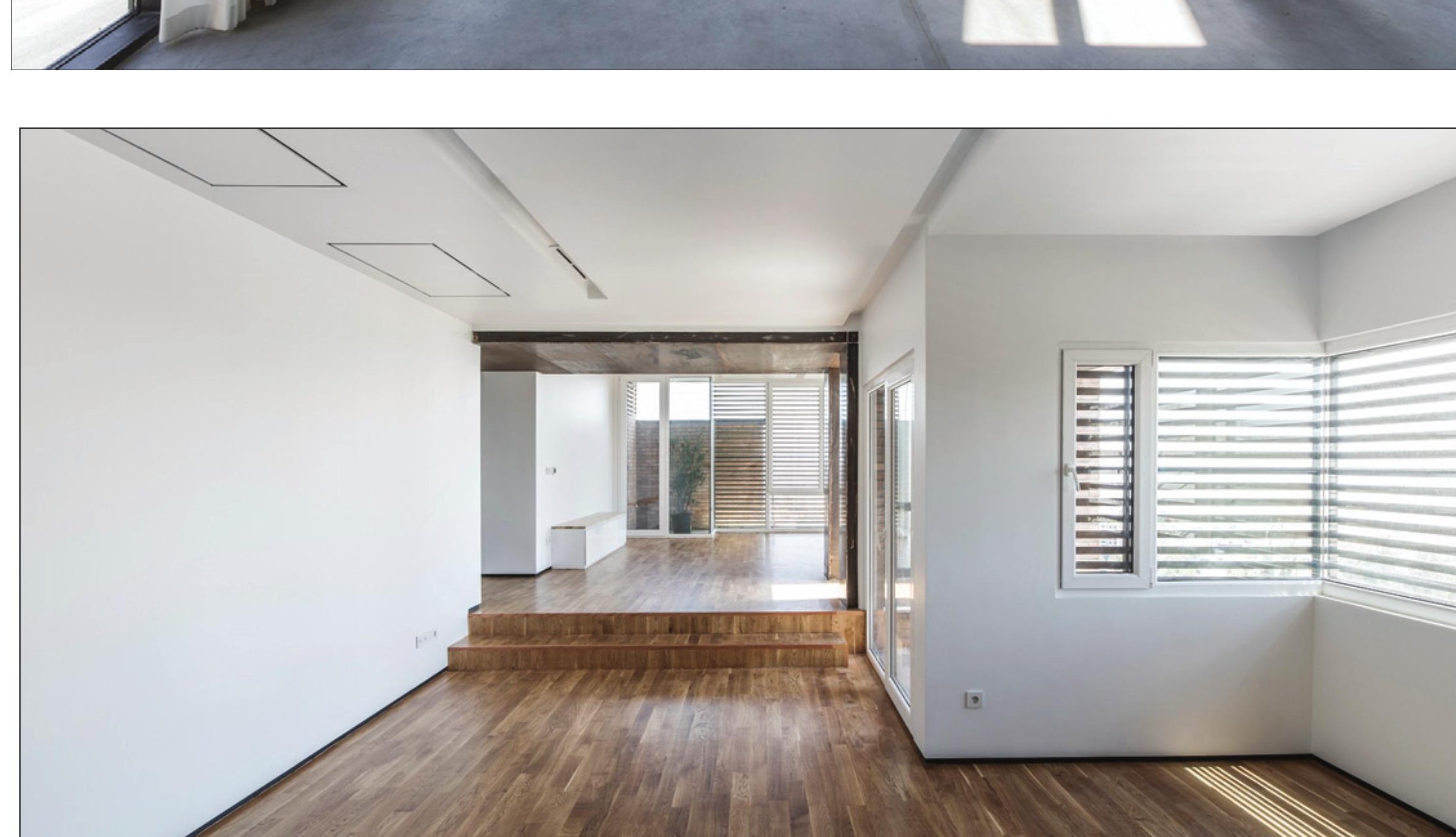 Empty unit interior — light-toned corridor before fit-out