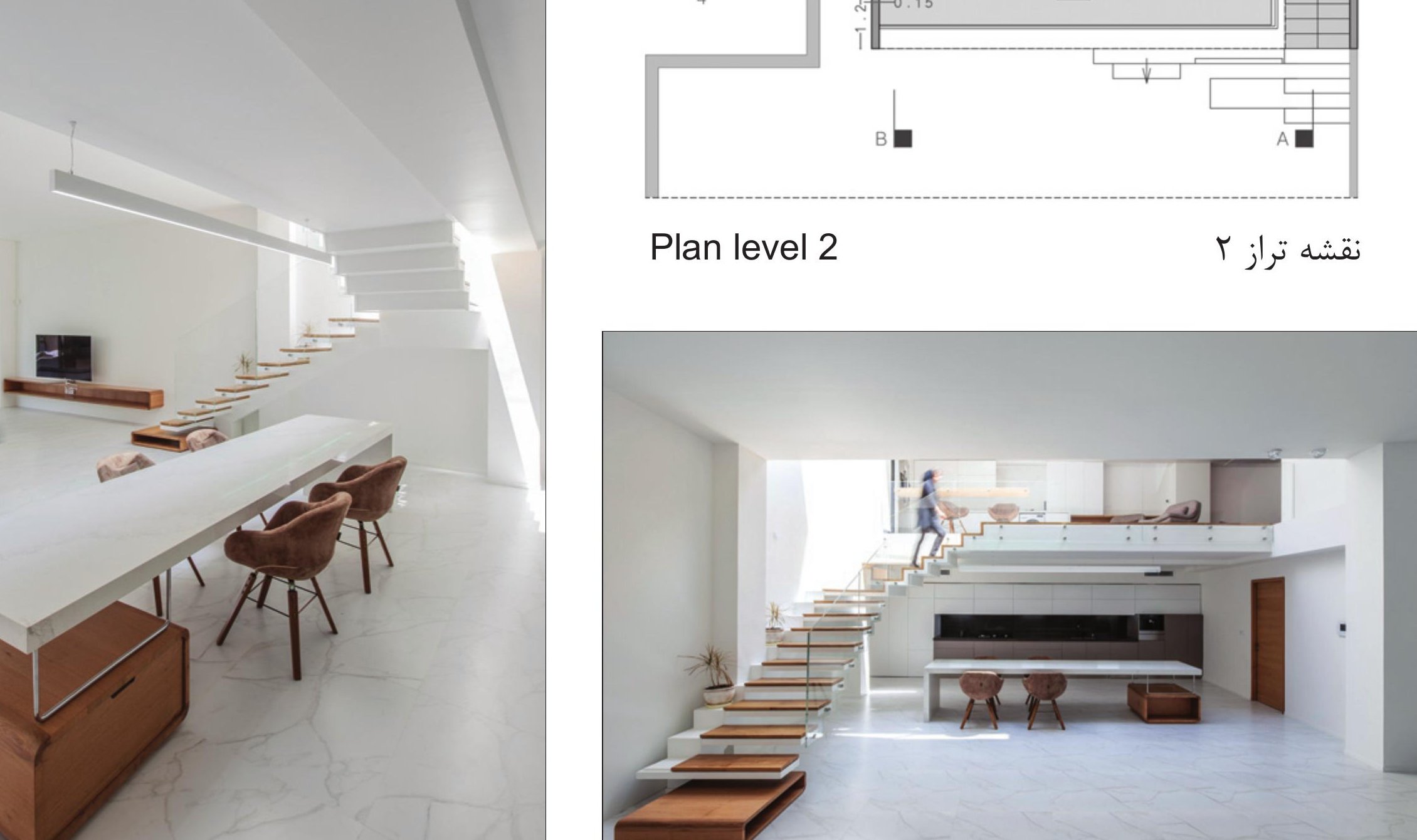 Floor plan showing central light void