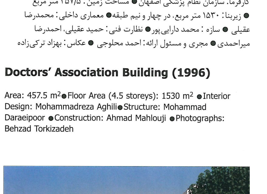 Doctors' Association Building — rooftop corner with cornice detailing.
