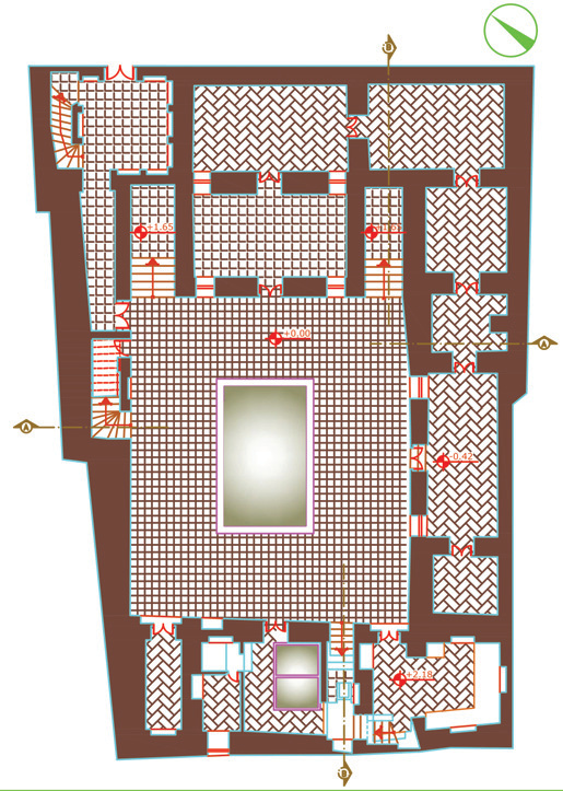 Ground floor plan of the Amirieh Edifice