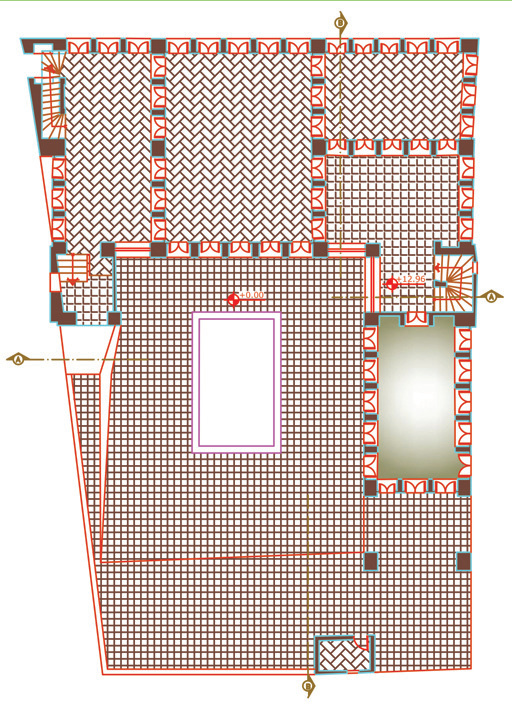 Floor plan of the second floor