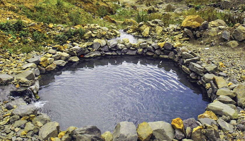 One of the natural springs of Ahram in Bushehr Province