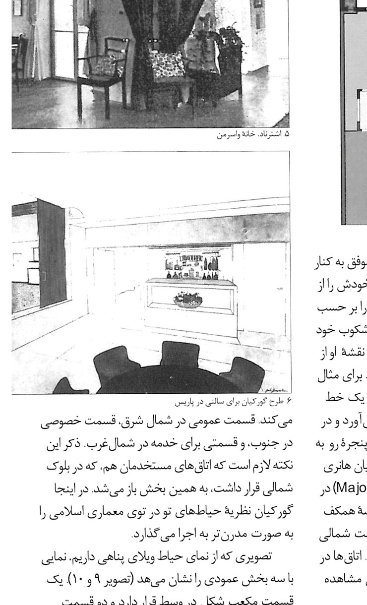 Villa Panahi, Shemiran, Tehran, 1934 — section