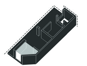 Axonometric diagram of a smaller unit configuration