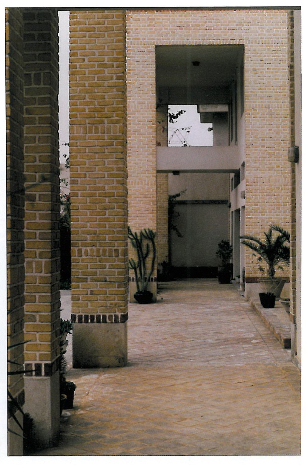 First Prize: Two Houses for Two Friends, Gonbad-e Qabus — Firooz Firooz; brickwork of the central courtyard