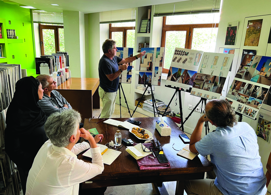 Jury members seated around a table during the deliberation session of the 25th Memar Award