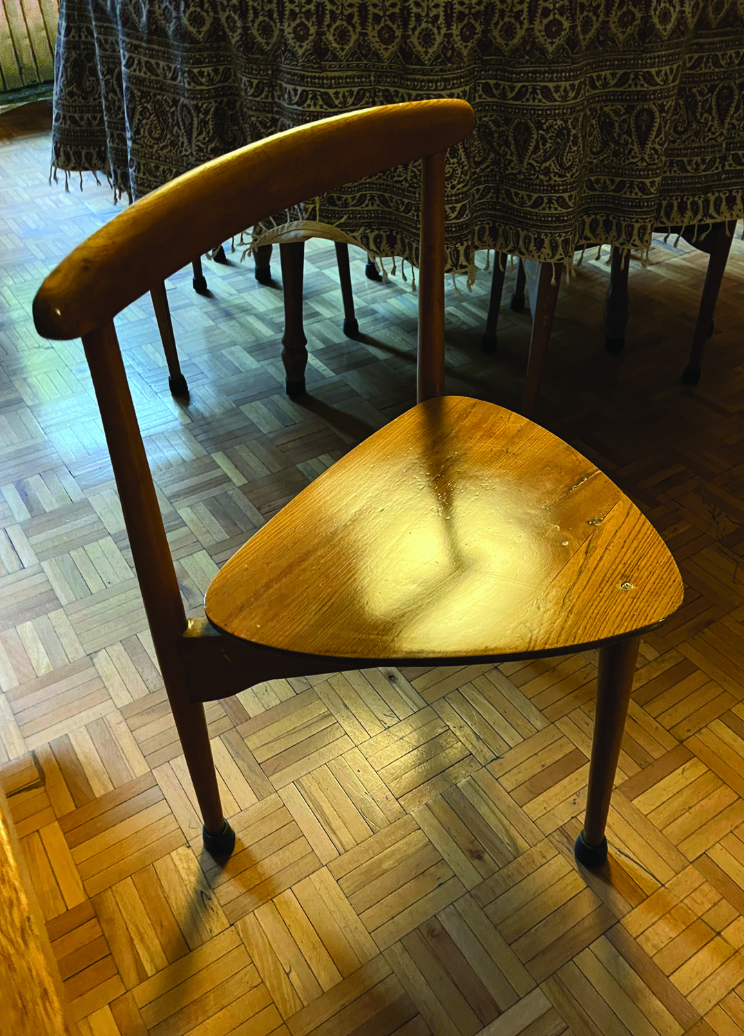 Built example of the Heart Chair, in Yousef Shariatzadeh's home