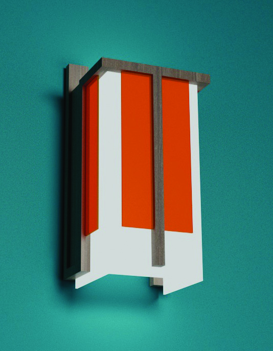Wall sconce for the Tabriz Machine Manufacturing administrative building, Yousef Shariatzadeh