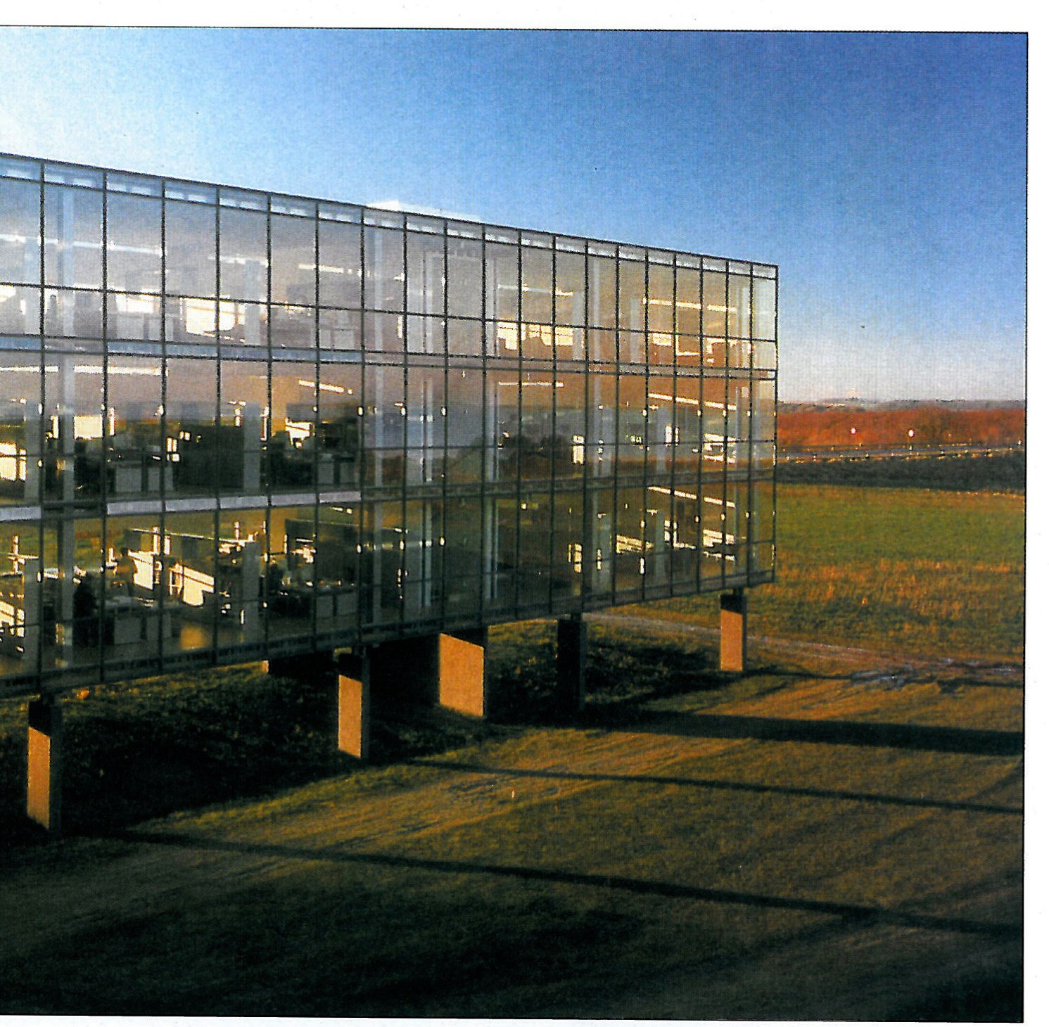 Elevations: longitudinal and cross sections through the floating volume