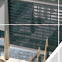 Model of the Iranian representation buildings in Dushanbe, Tajikistan: north-east view