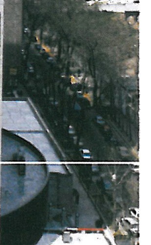 Section E-E of the Tajikistan Embassy: the main volume's elevation against the school and the ambassador's residence