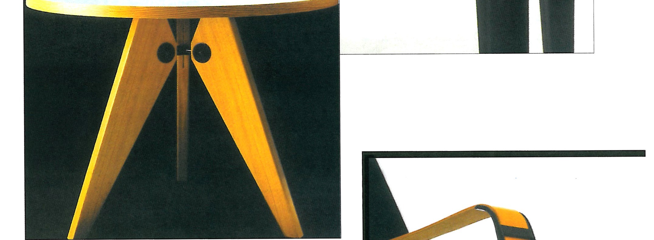 Prouvé's lounge chair: a curved metal volume with soft leather, 1928