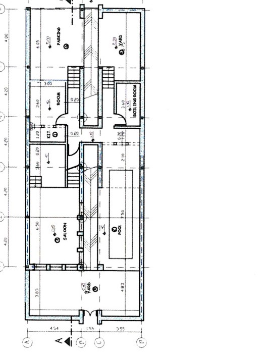 Sadri House, Isfahan (1st place) — basement plan