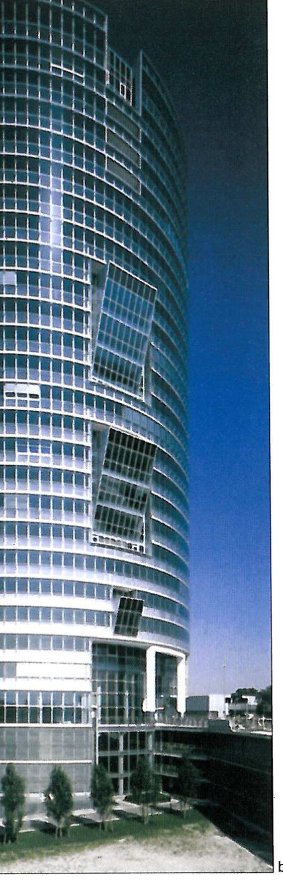 Fig. 22 (b) — Roof-top attorney's office, glass-and-steel detail
