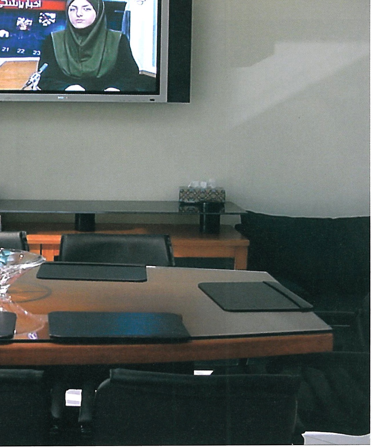 View of the Tehran two-bedroom apartment converted into an office