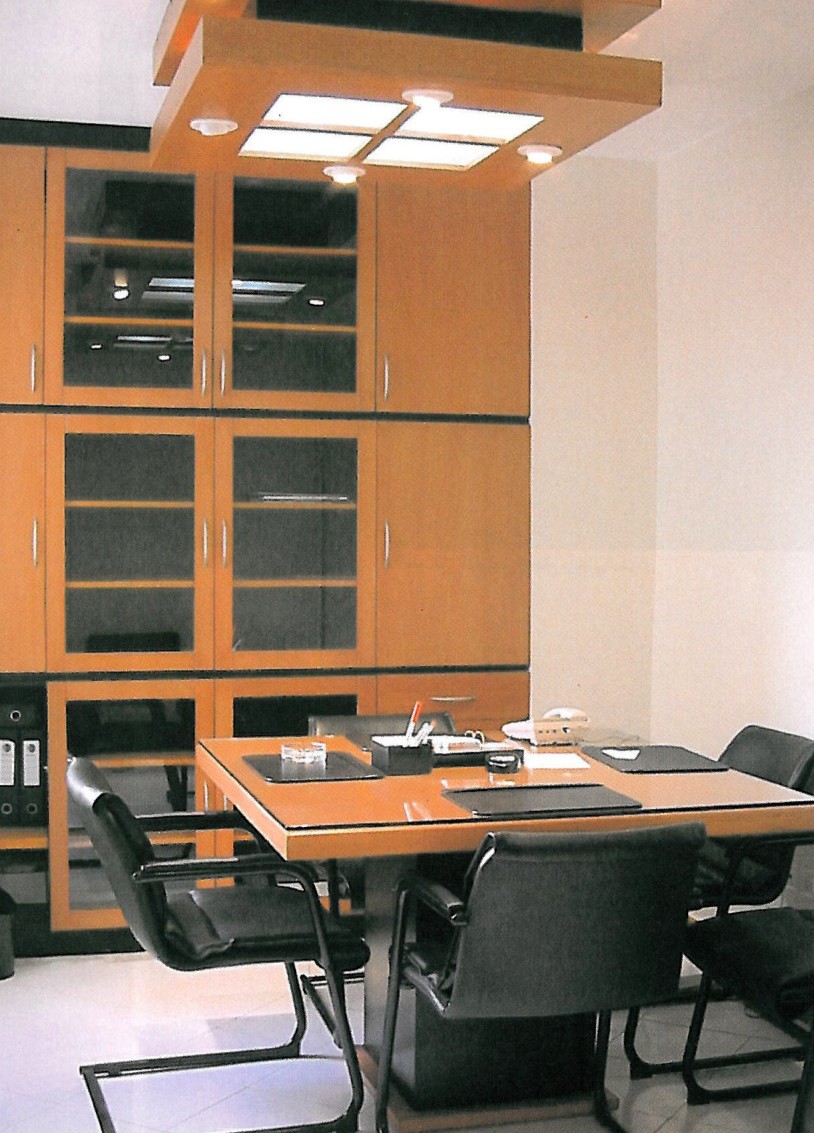 Furniture of a bedroom converted to an office