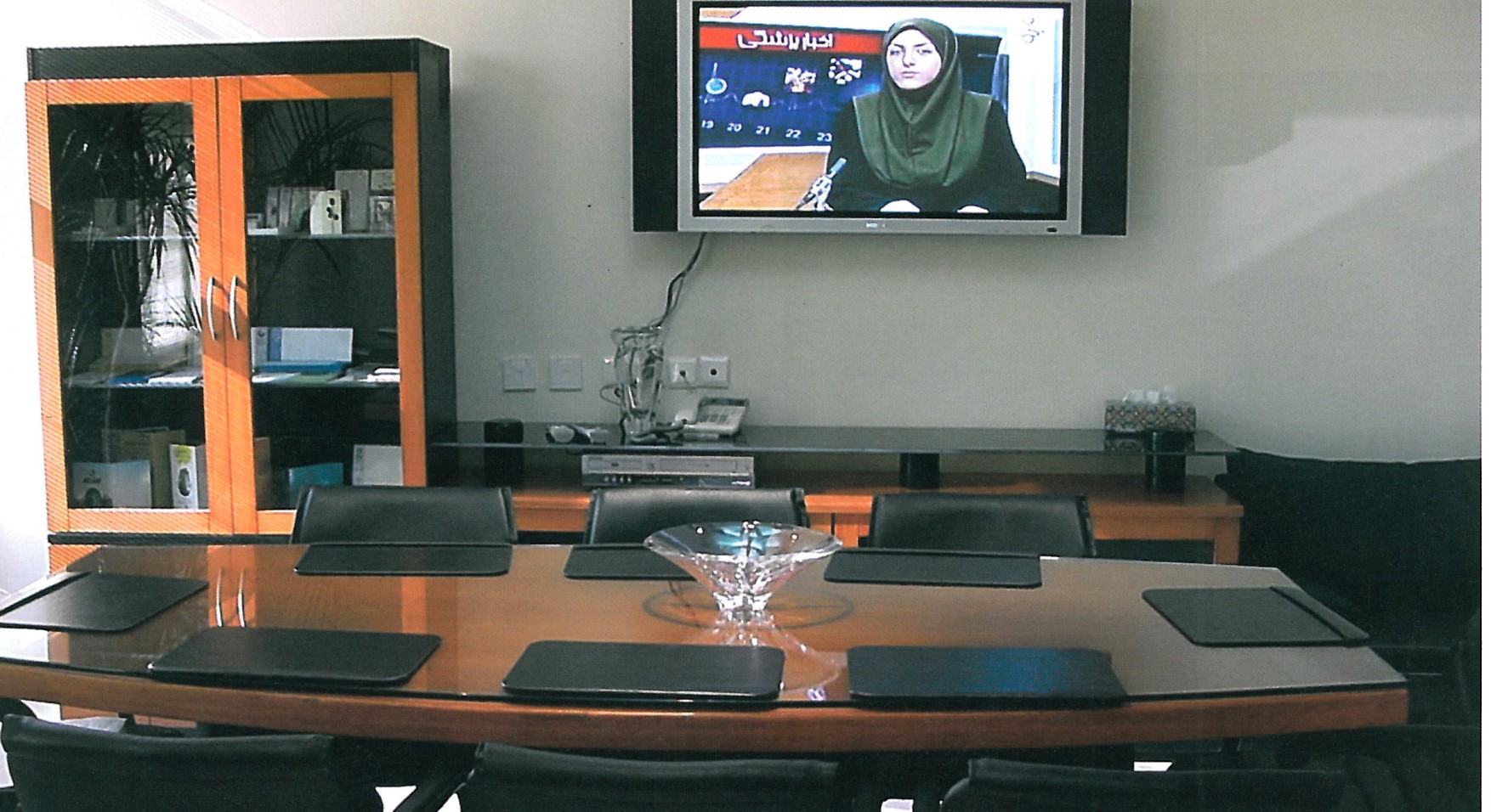 Conference room and manager's desk