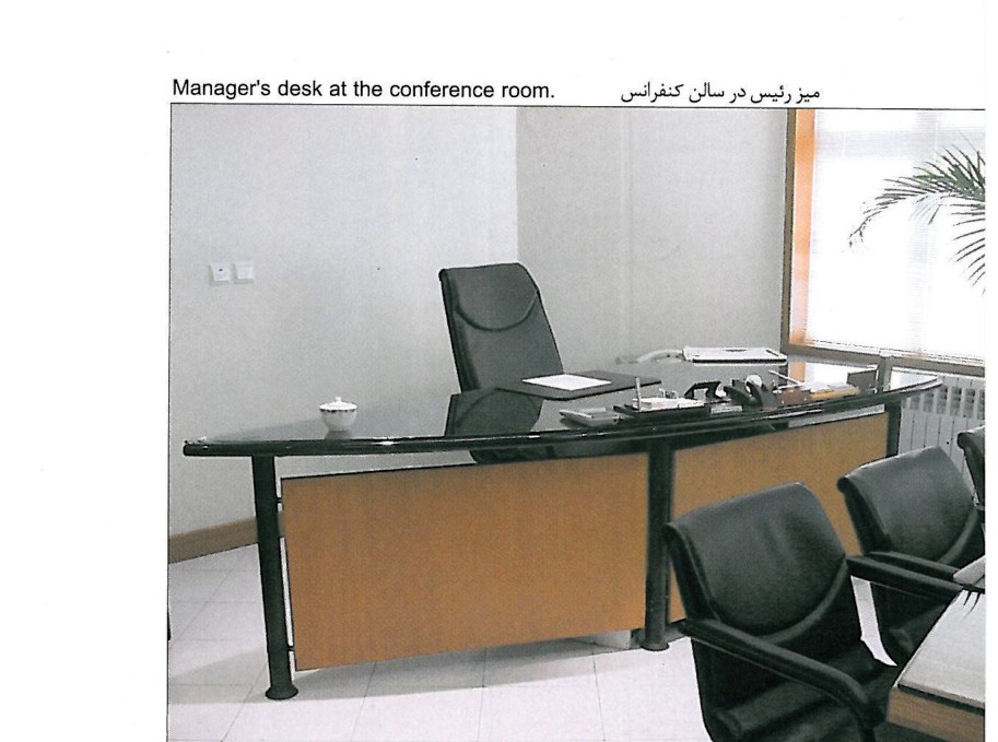 Manager's desk in the conference room
