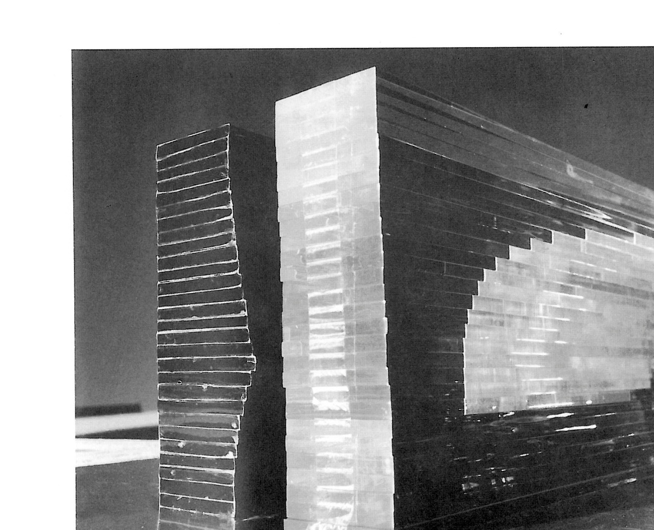 Karaj Library, architectural model by Mirmiran and Shirdel, Memar Magazine Issue 20